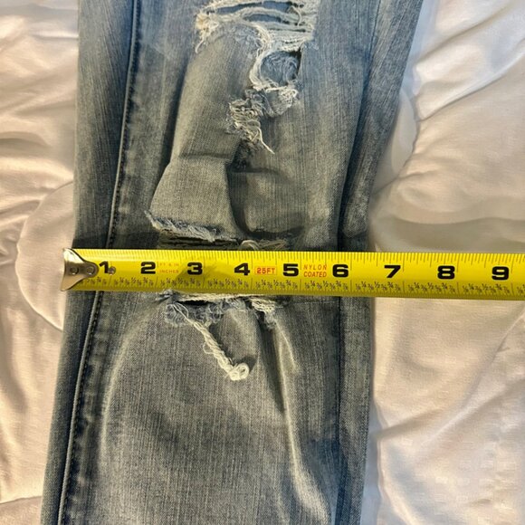 Light-Wash American Eagle Jeans Size 12 Regular Inseam 27 inches Straight - Picture 8 of 11